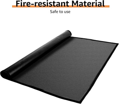 Feuerfeste Unterlage Grillmatte 120x76cm Bodenschutz Hitze Matt
