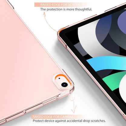 EasyAcc iPad Air 6 M2 11 Zoll Hülle Roségold Standfunktion Paging Magnet Ultra Dünn Leicht