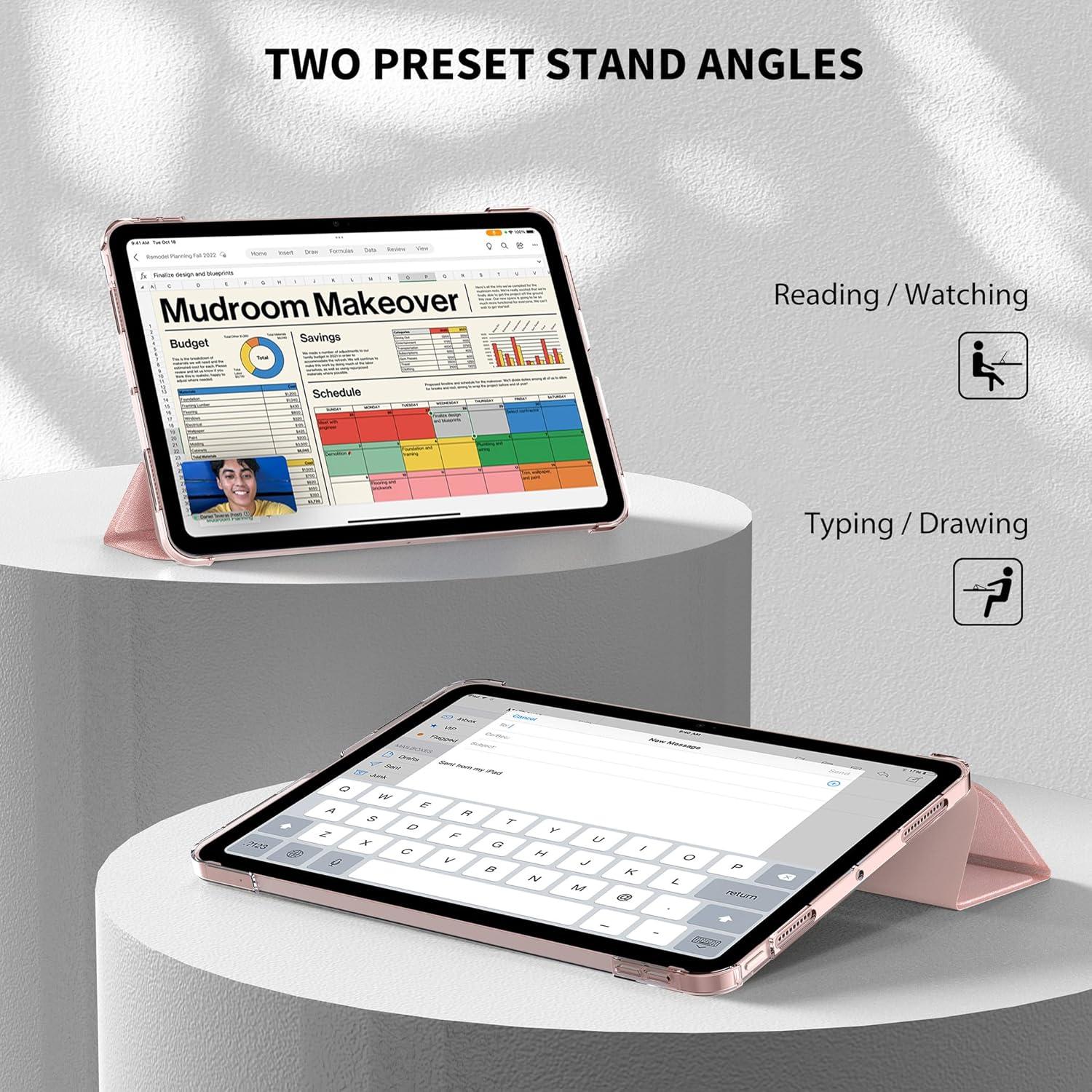 iPad Air 6 M2 11 Zoll Hülle 2024/ iPad Air 5 2022 Frosted Rückseite