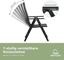 MFSTUDIO Rattan Gartenmöbel Set 6 Stühle mit Tisch