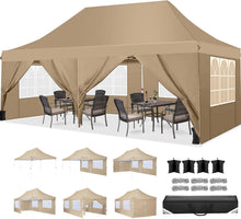 Faltpavillon 3x6m Wasserdicht Stabil Winterfest mit Seitenwänden