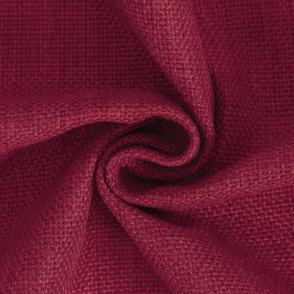 2x Kissenbezug Imitationsleinen 45x45 cm Rot