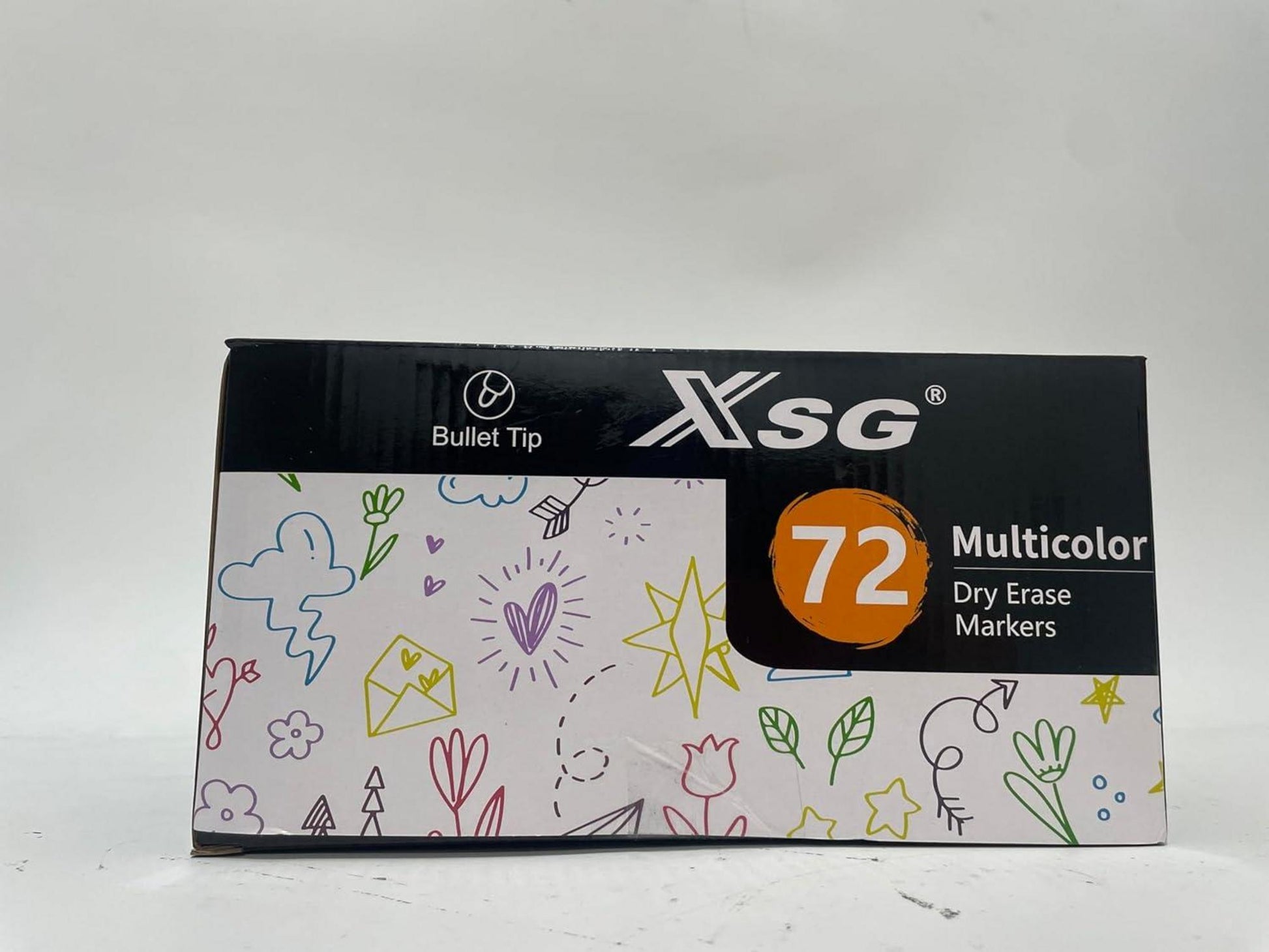 colpart Whiteboard Marker Schwarz Folienstift 72Stk 6 Farben Abwischbar Feine Spitze