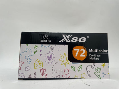 colpart Whiteboard Marker Schwarz Folienstift 72Stk 6 Farben Abwischbar Feine Spitze