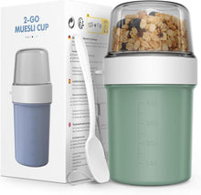 Praktischer Müslibecher to Go mit Löffel - Auslaufsicherer