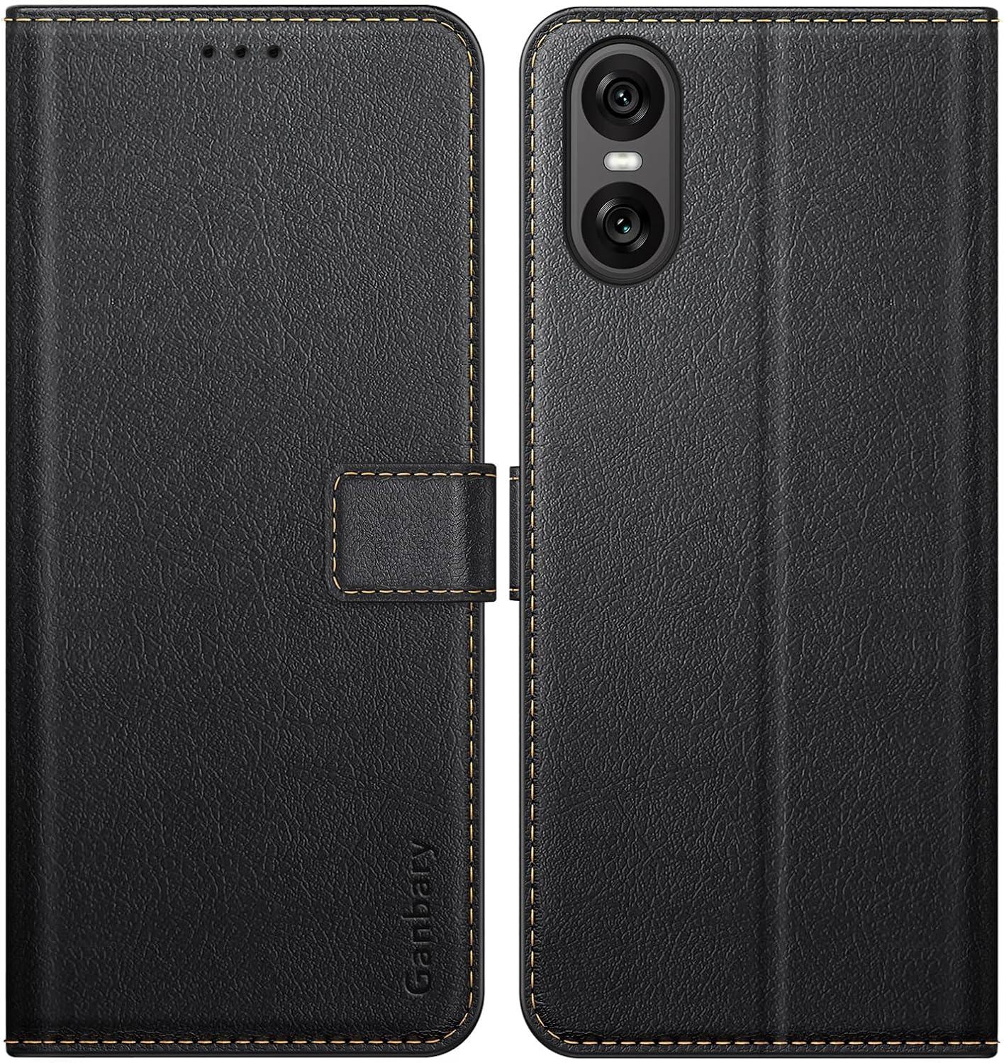 Sony Xperia 10 VI Hülle - Premium Leder Klapphülle mit Kartenschlitzen