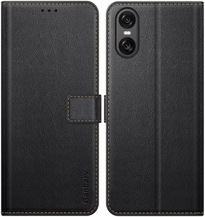 Sony Xperia 10 VI Hülle - Premium Leder Klapphülle mit Kartenschlitzen