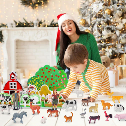 Adventskalender 2024 Junge 3-10 Jahre Tiere Bauerhof