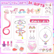 Adventskalender Mädchen 2024: Einhorn Schmuck Kosmetik 24
