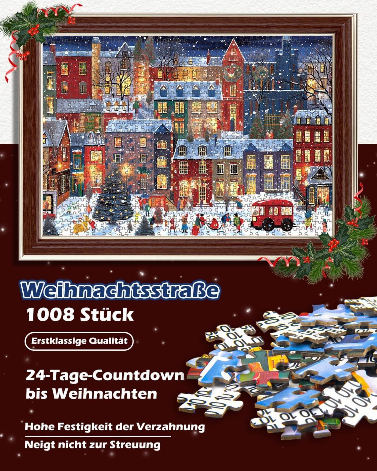 Adventskalender Puzzle 2024 | Weihnachts-Countdown 1008 Teile