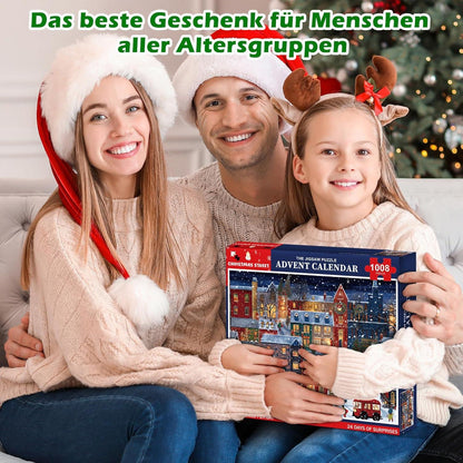 Puzzle Adventskalender 2024 mit 1008 Teilen Weihnachts Countdown