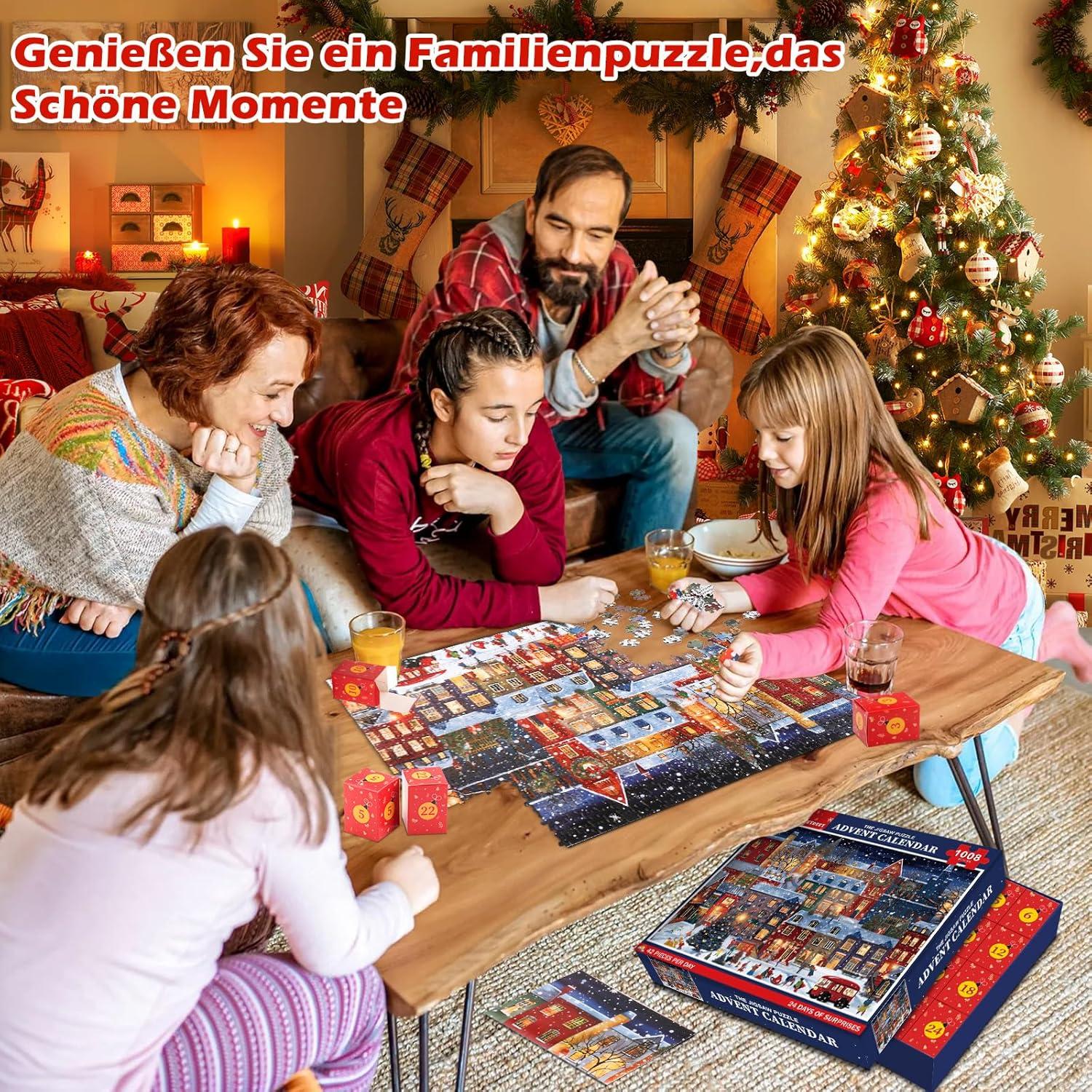 Adventskalender Puzzle 2024: Weihnachts-Countdown für Familie