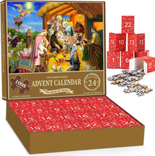 Puzzle Adventskalender Krippenszene 2024 Weihnachtsgeschenk Kinder