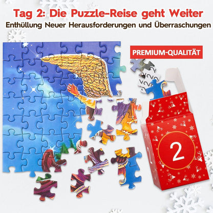 Puzzle Adventskalender Krippenszene 2024 Weihnachtsgeschenk Kinder