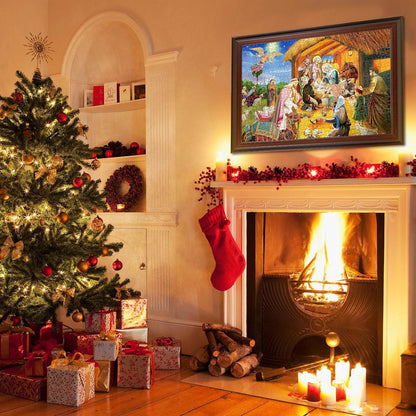 Puzzle Adventskalender 2024 Krippenszene 24 Teile 1008 Teile