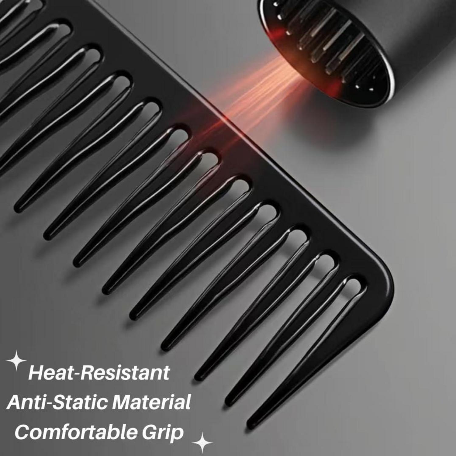 Haarkamm Set - 5PCS Professioneller Friseur Präzisionskamm Carbon Doppelzahnkamm - Styling Comb