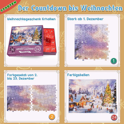 Adventskalender Puzzle 2024 Familienurlaub 1008 Teile 24