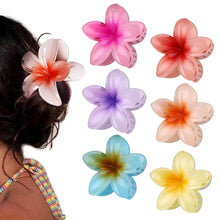 6er Set Blumen-Haarklammern Flower Hair Clips Acryl Haarspangen