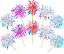 Feuerwerk Cupcake-Topper 10 Stück bunt, Party Kuchendeko