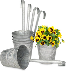 Hängende Blumentöpfe Set 6er Vintage-Design Metall Für Innen und Außen