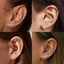 Opal CZ Tragus Helix Ohrpiercing Set 16G Chirurgenstahl 9
