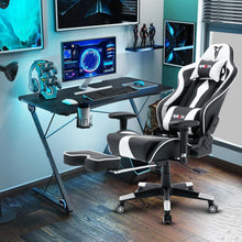 Ergonomischer Gaming Stuhl mit Fußstütze 150kg Belastbarkeit