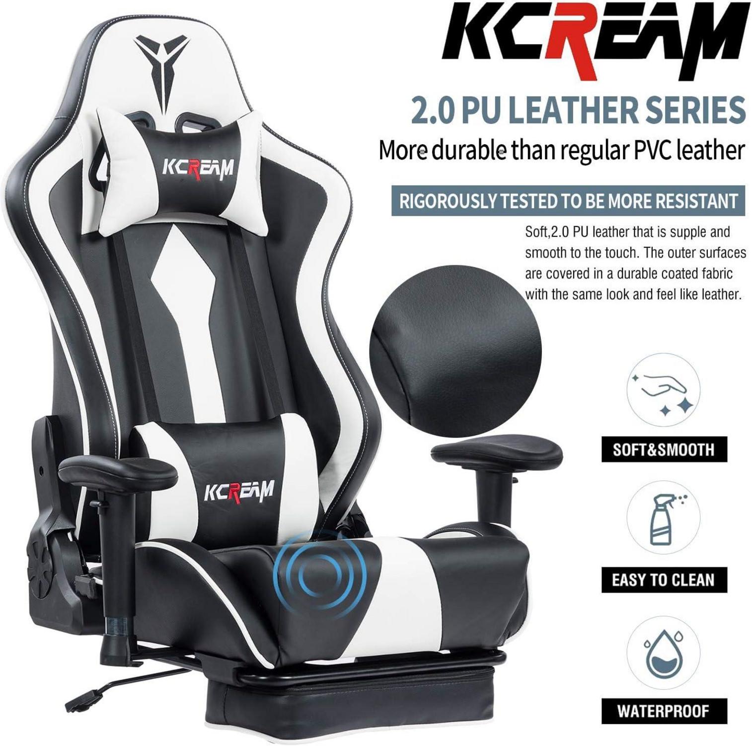 Gaming Stuhl 150kg Belastbarkeit, Ergonomischer Sessel mit