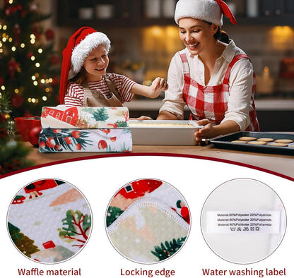 VIVOTE Weihnachten Küchentücher 40x60 cm 2 Stück Saugfähig Weiche Handtücher