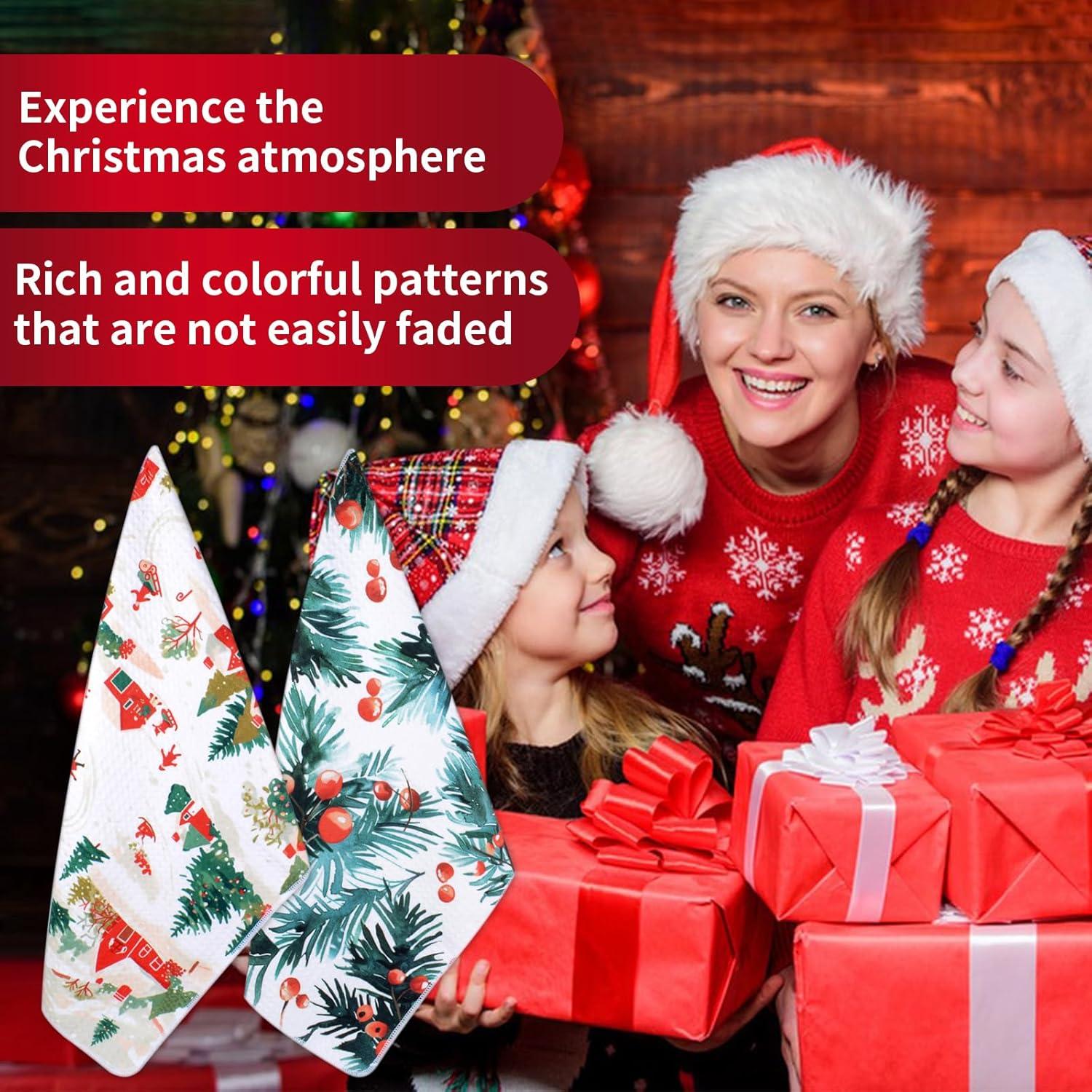 Weihnachten Küchentücher Gästehandtuch 40x60cm 2er-Set Saugfähig Weich