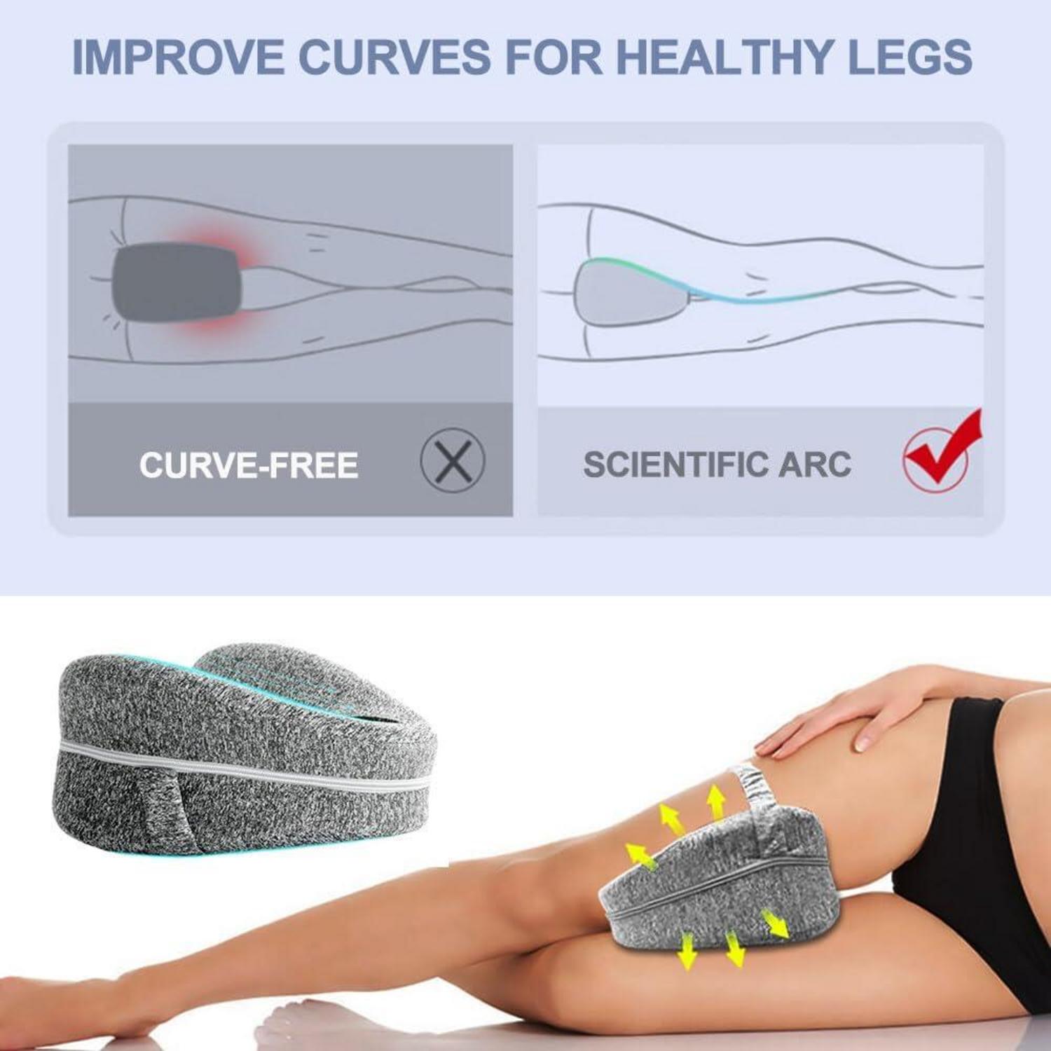 Orthopädisches Seitenschläfer Kniekissen aus Memory-Schaum, Leg Pillow