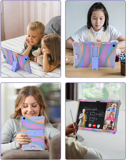 Samsung Galaxy Tab A9 Plus 11 Zoll 2023 Kinder Hülle Ganzkörper-Schutzhülle Lila