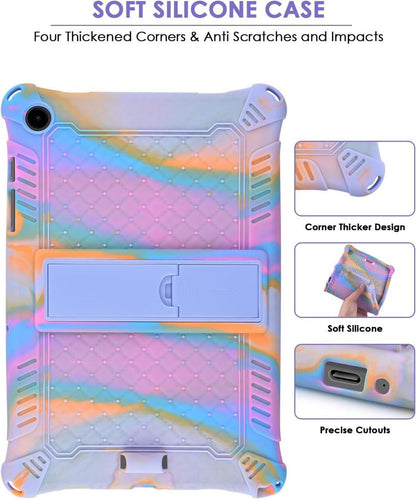 Samsung Galaxy Tab A9 Plus 11 Zoll 2023 Kinder Hülle Ganzkörper-Schutzhülle Lila