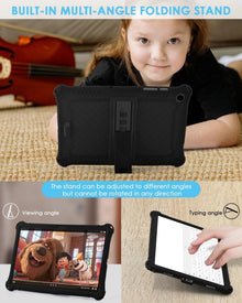 Schutzhülle für Samsung Galaxy Tab A9 Plus 11 Zoll Schwarz Silikon