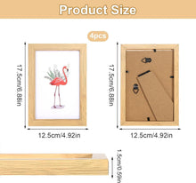 Bilderrahmen 10x15 cm Holz Fotorahmen Set für Wand & Tisch