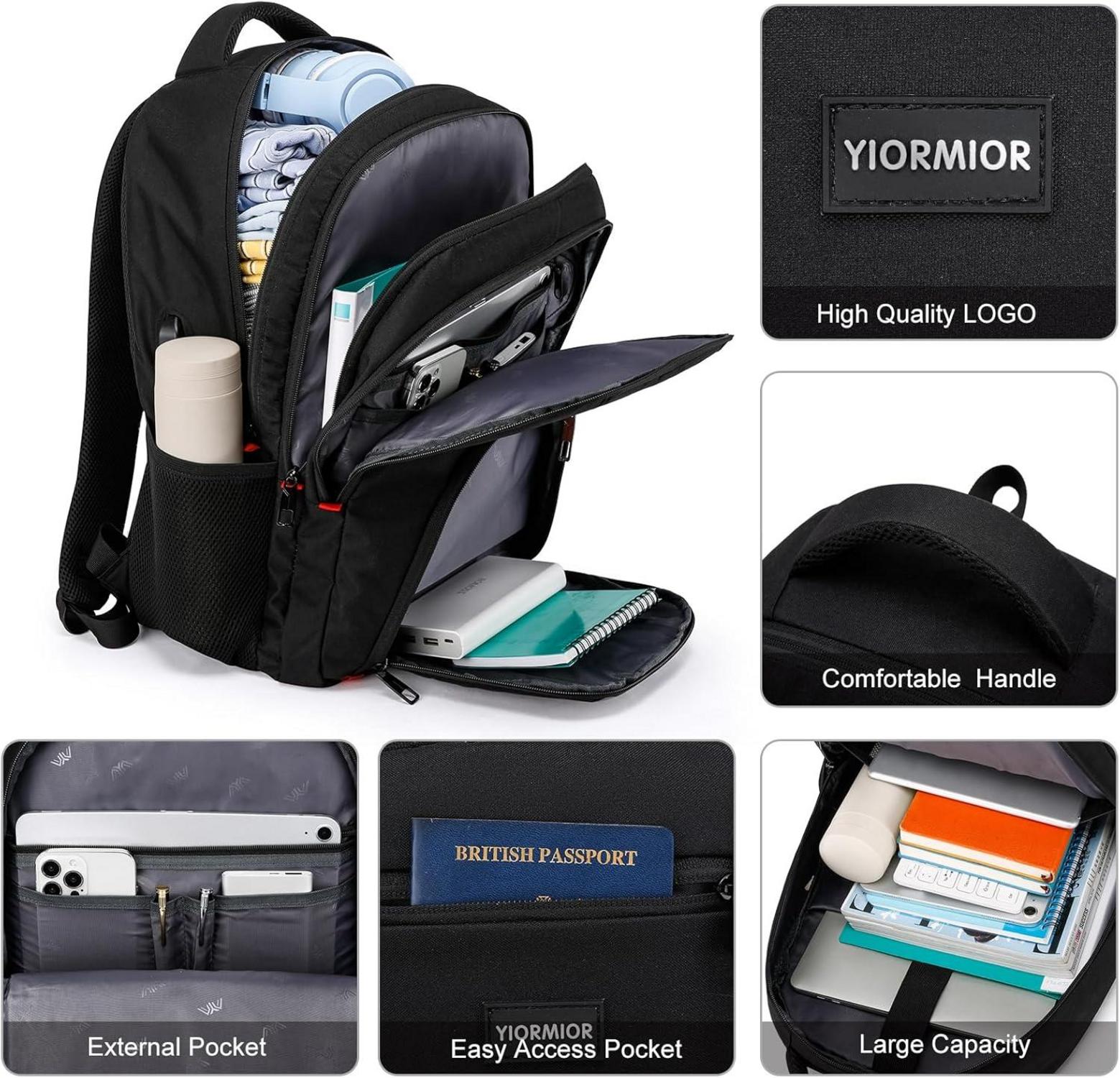 Rucksack Herren Schulrucksack 15,6 Zoll Laptop Wasserdicht