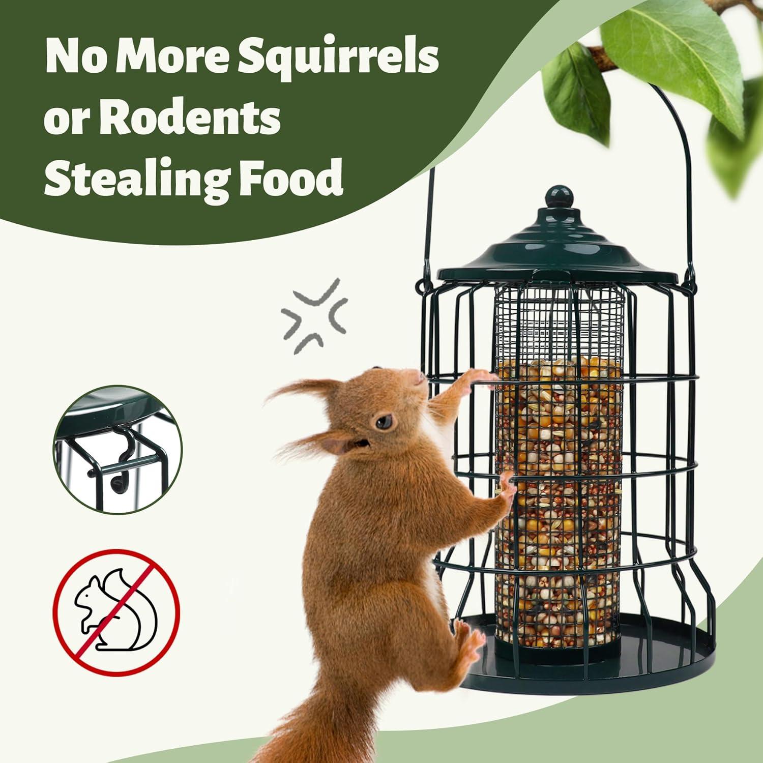 Vogelfutterspender Vollmetall Hängend Rostfrei Wildvögel