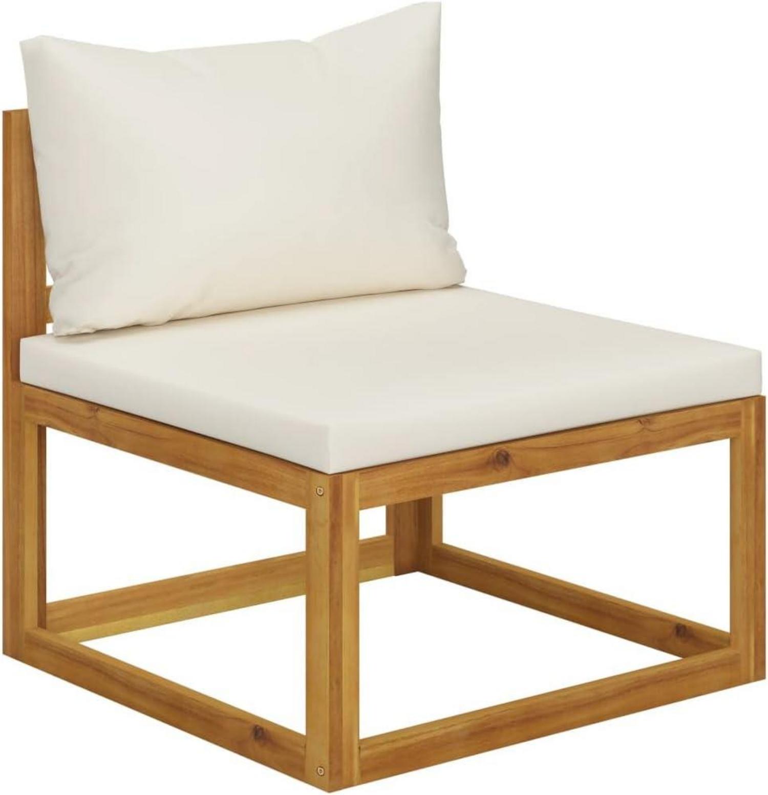 Gartenmöbel Lounge-Set 5-tlg. Massivholz Akazie