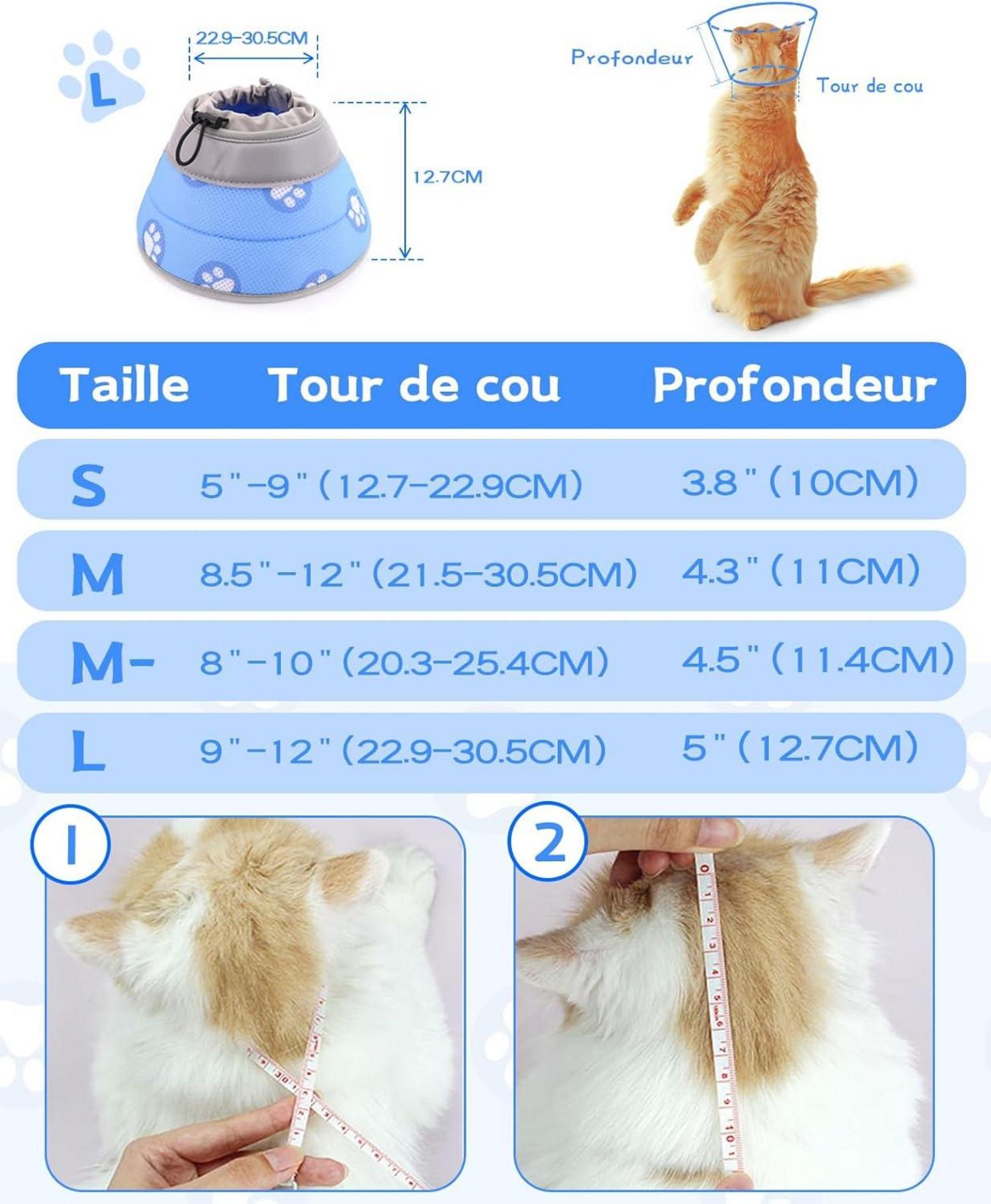 Supet Halskrause Katze Verstellbarer Halsband Weich Kragen