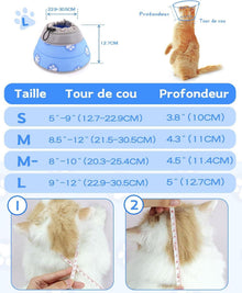Supet Halskrause Katze Verstellbarer Halsband Weich Kragen