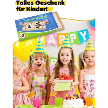 Hockey & Schach 2in1 Holz Spielbrett – Interaktiver Familienspaß