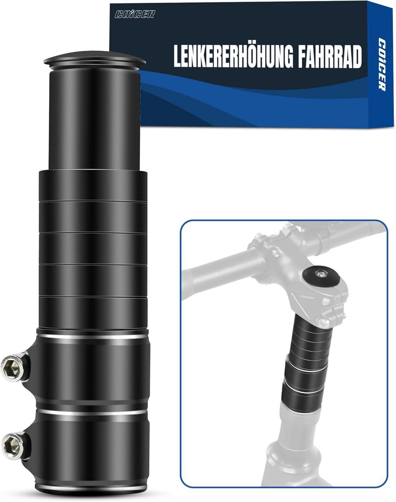 Lenkererhöhung Fahrrad Vorbau 28,6 mm Aluminium MTB Rennrad