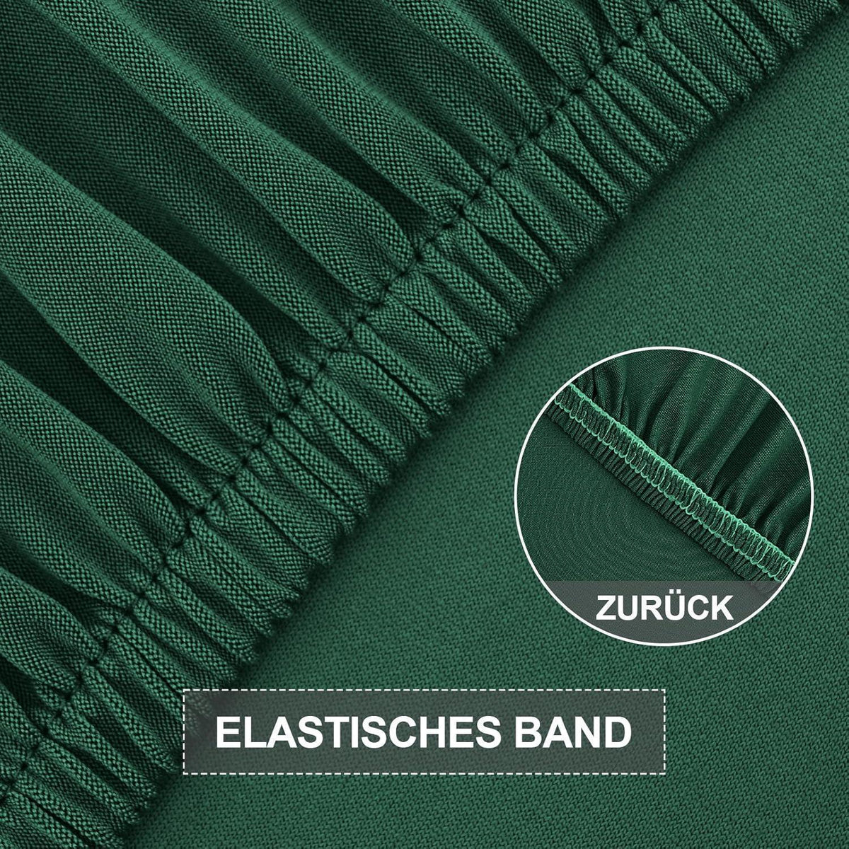 Stuhlhussen Set 4er Pack Stretch Grün