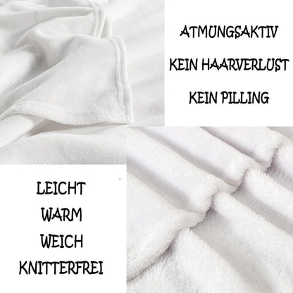 Ruhestand Geschenk Decke 100% Polyester 150x130cm Grau