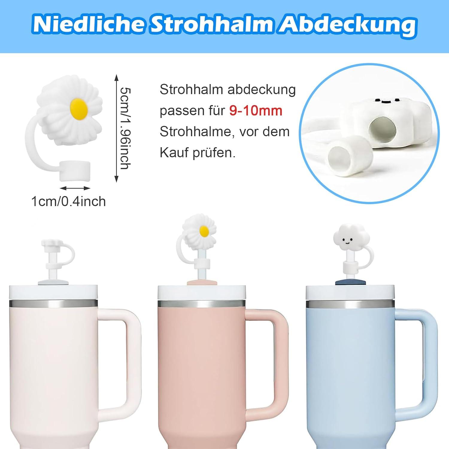 Stanley Cup Zubehör Set: 9-teilig Strohhalm Abdeckung