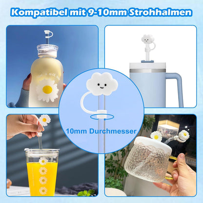 Strohhalm Abdeckung Set 9 Stück für Stanley Cup Zubehör 40oz Tumbler