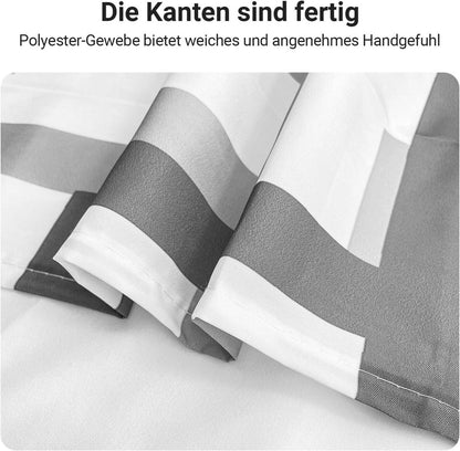 Duschvorhang Block Antischimmel Textil 200x160cm Wasserabweisend Polyester Stoff
