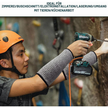 Schnittfeste Armstulpen - Schutz für Garten, Arbeit & Küche
