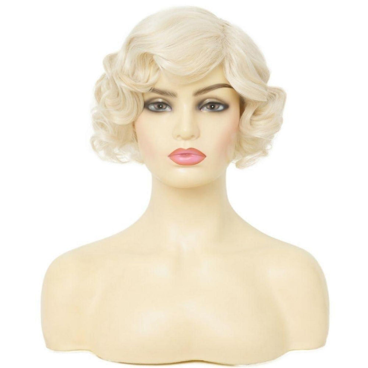 Blonde Fingerwelle Perücke – 1920er Jahre, Cosplay, Halloween