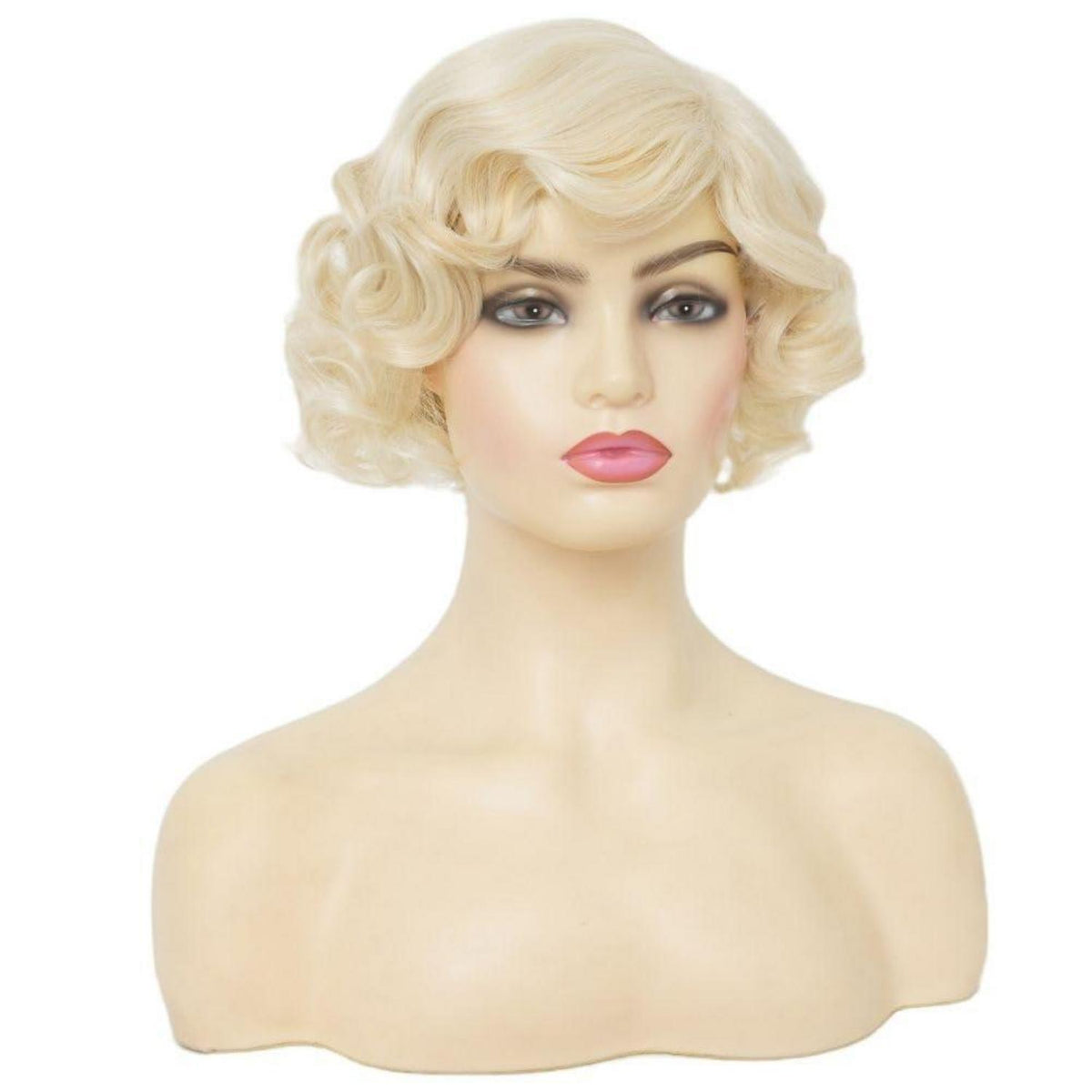 Blonde Fingerwelle Perücke – 1920er Jahre, Cosplay, Halloween