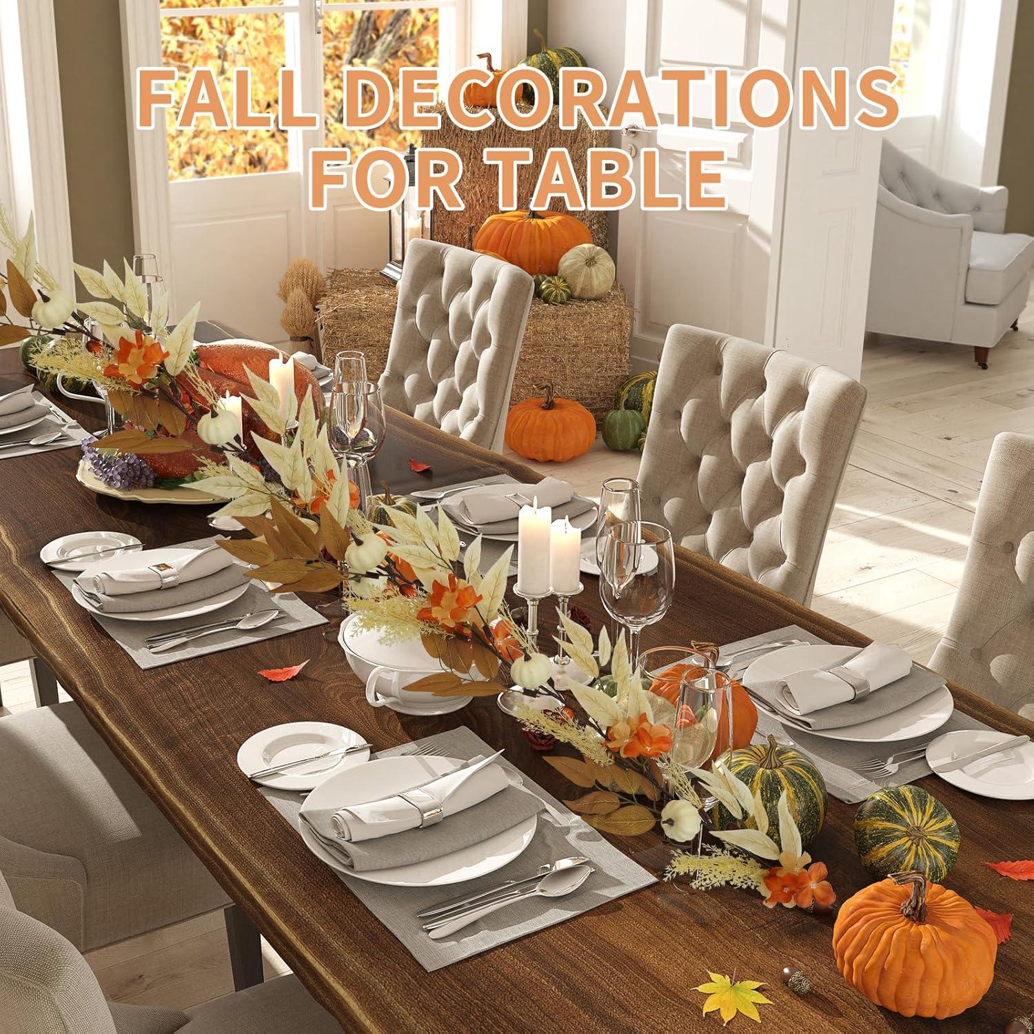 Herbst Ahornblatt Kürbis Girlande 6ft Dekoration